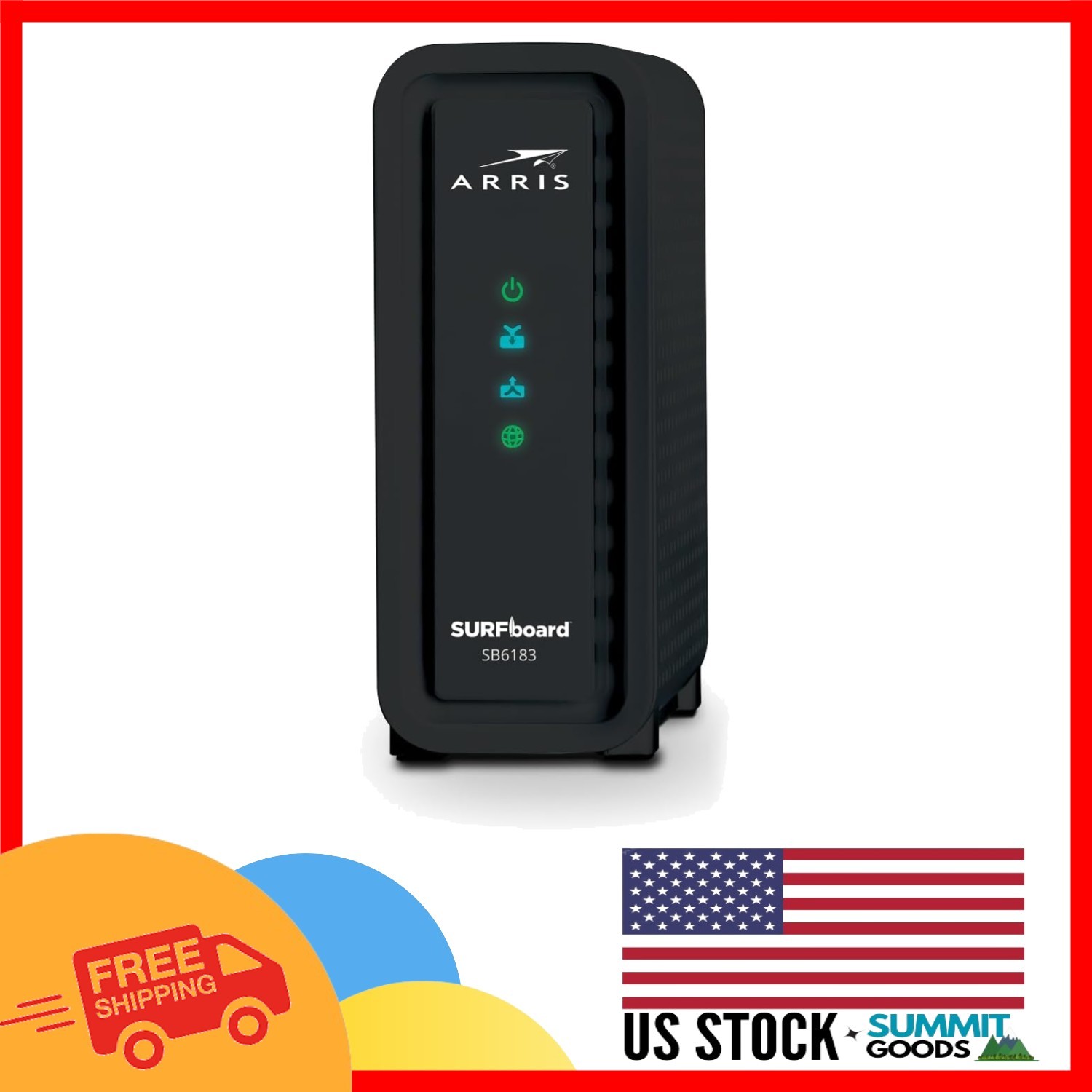 Fast DOCSIS 3.0 Cable Modem – 16×4 Channels, 400 Mbps Speed, Compact Design