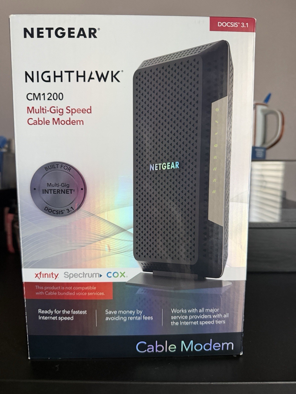NEW NETGEAR Nighthawk CM1200-100NAS DOCSIS 3.1 Cable Modem OEM Genuine