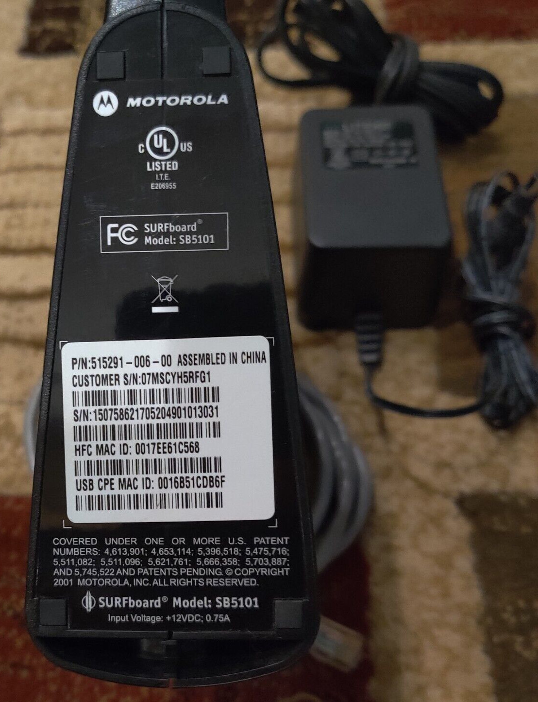 Motorola SURFboard SB5101 Cable Modem