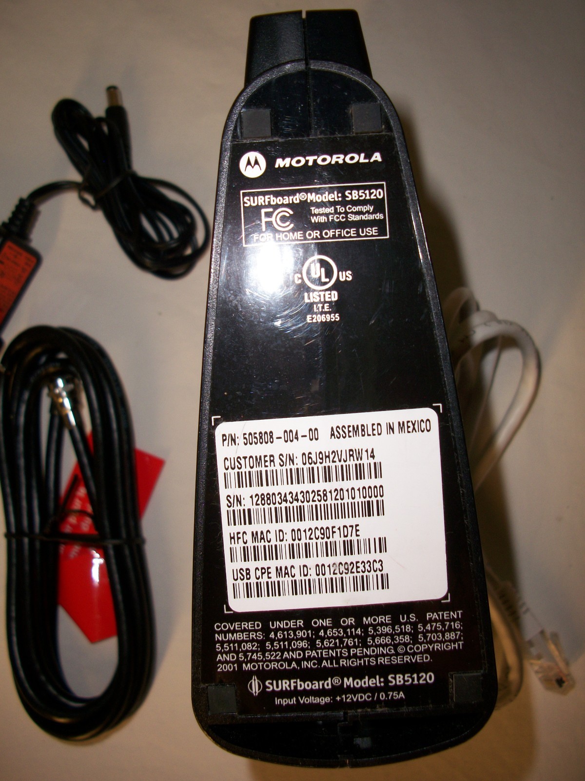 Motorola SURFboard SB5120 Cable Modem