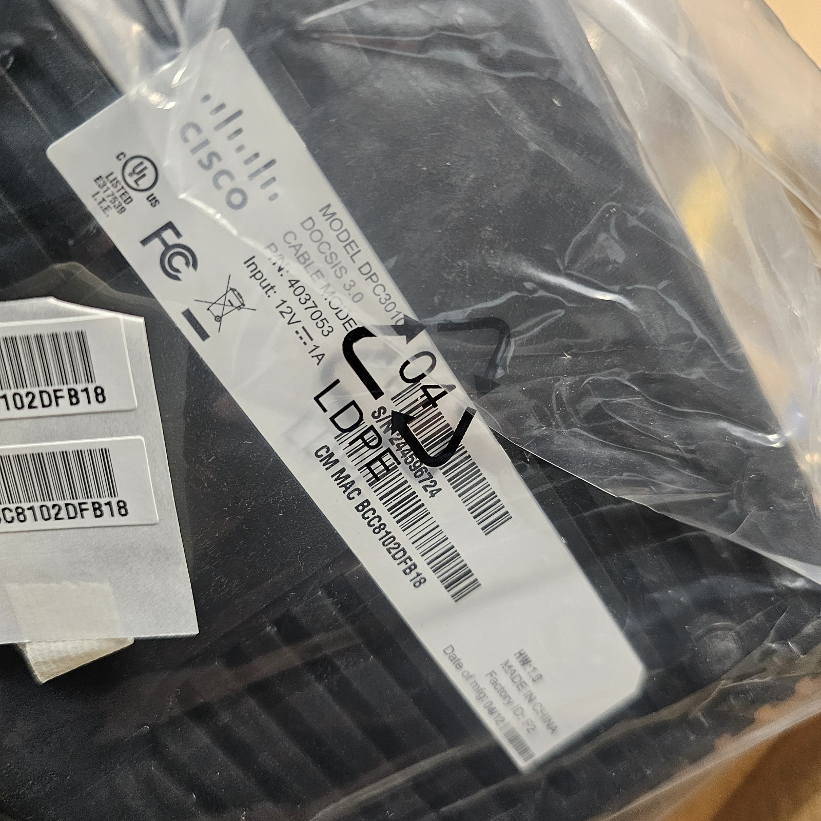 NEW Cisco DPC3010 (4027668) Modem With Cord Ethernet And USB Ports Free Shipping