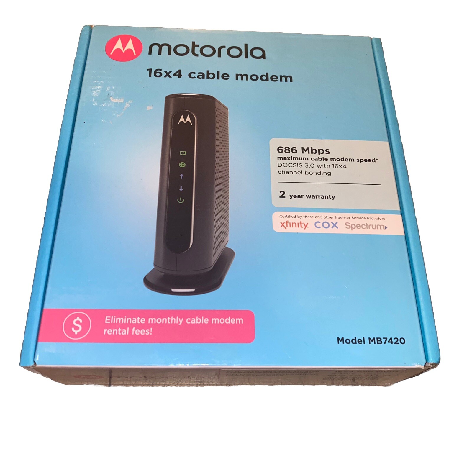 Motorola MB742010 686mbps DOCSIS 3.0 Cable Modem