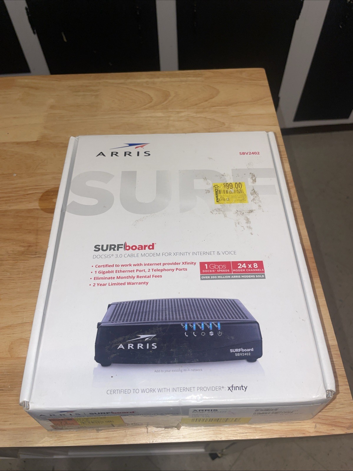 ARRIS SURFboard DOCSIS 3.0 Cable Modem for XFINITY Comcast (SBV2402)