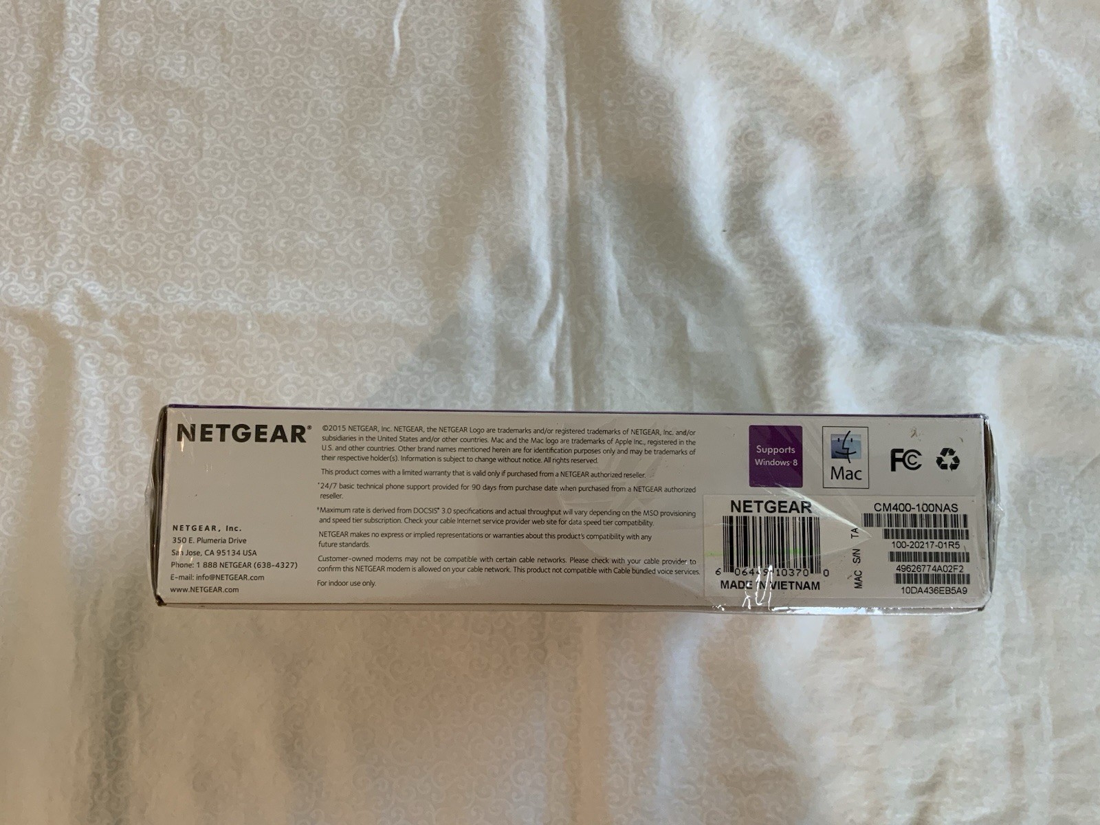 NEW Netgear CM400 High Speed Cable Modem DOCSIS 3.0 340 mbps