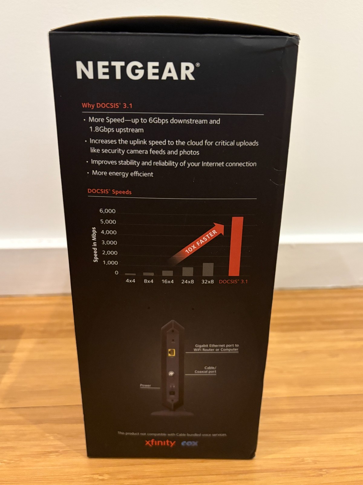 NETGEAR CM1000 Wired-Ethernet (RJ-45) Cable – CM1000100NAS (Black)