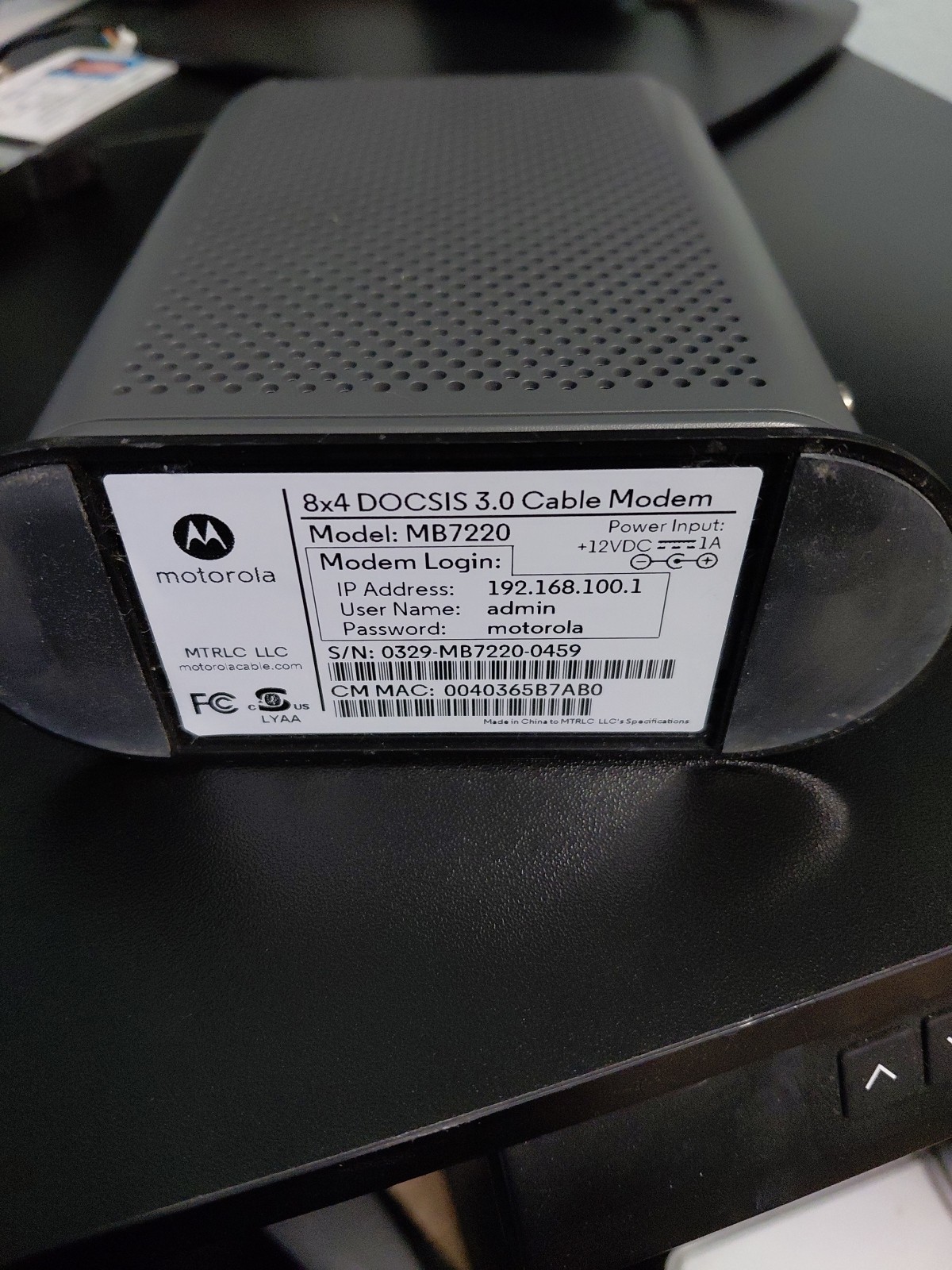 Motorola MB7220 8×4 DOCSIS 3.0 Cable Modem Stop Renting The Modem!!