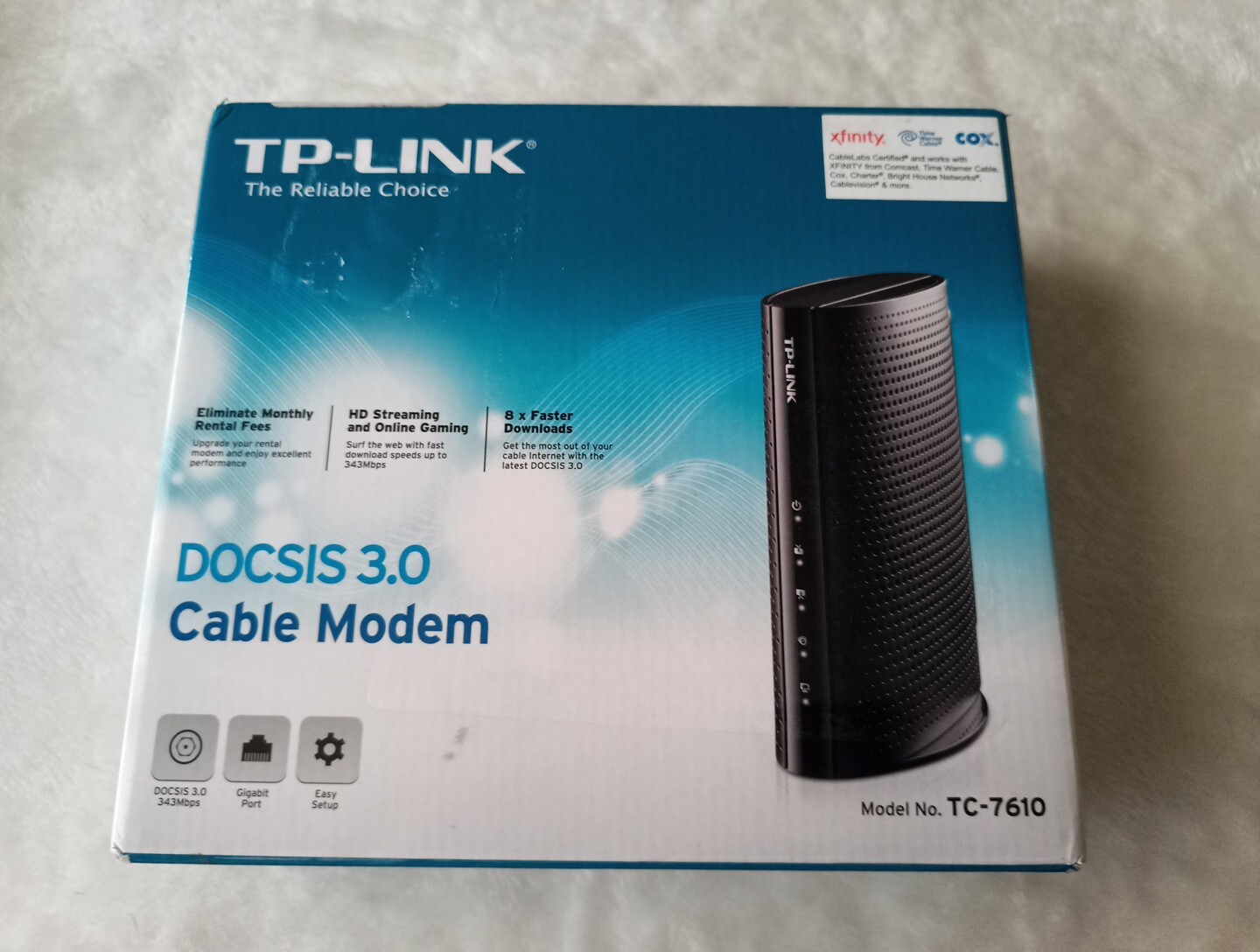 TP-LINK TC-7610 DOCSIS 3.0 Cable Modem