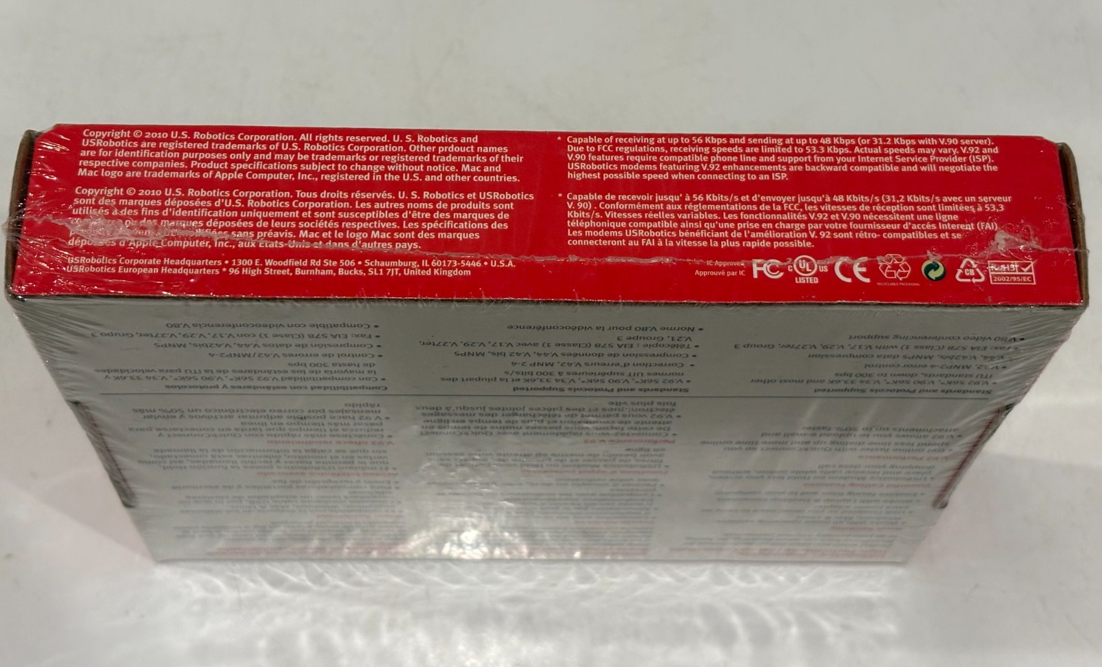USRobotics 56K USB Modem High-Performance V.92 Model 5637 New Sealed In Box