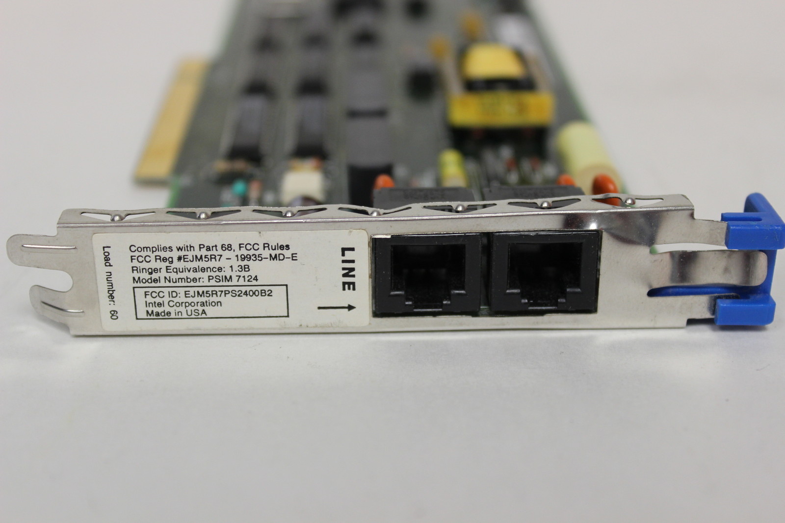 INTEL PSIM 7124 301462-003 MICRO CHANNEL MCA INTERNAL MODEM