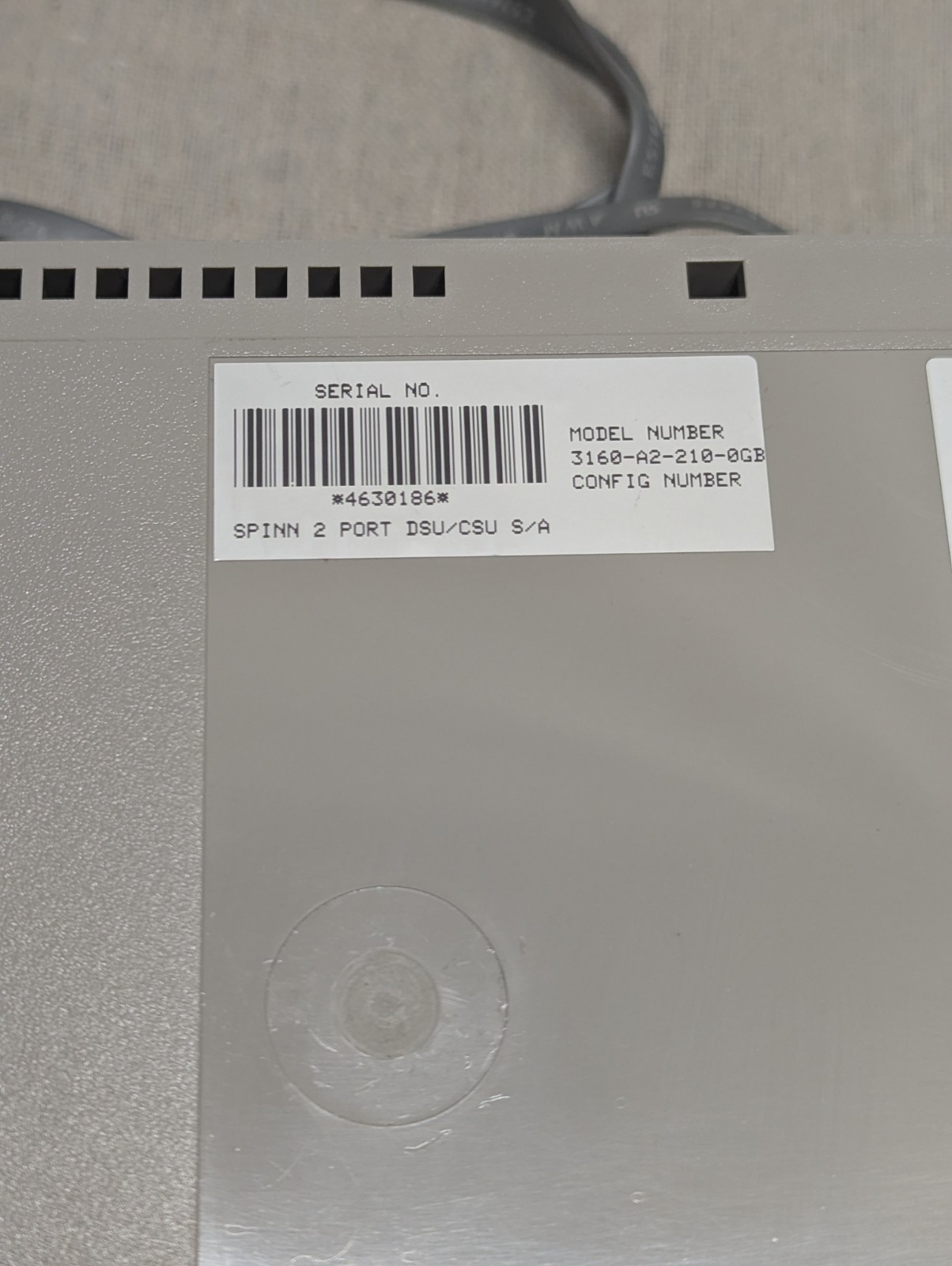 Paradyne Acculink 3160-A2-210 2-Port DSU/CSU Modem With Cords