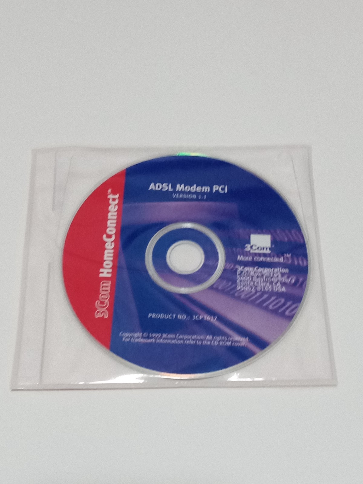 3Com HomeConnect ADSL Modem pci model 3CP3617 Please Read! used/open box/storage