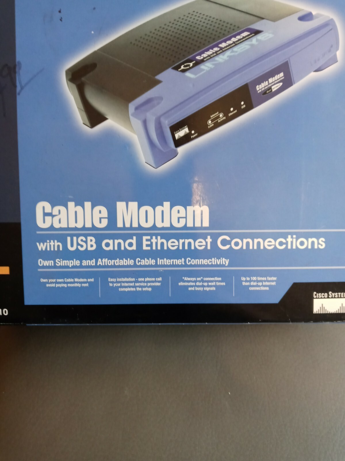 Linksys BEFCMU10 42.88 Mbps Cable Modem New In Sealed Package