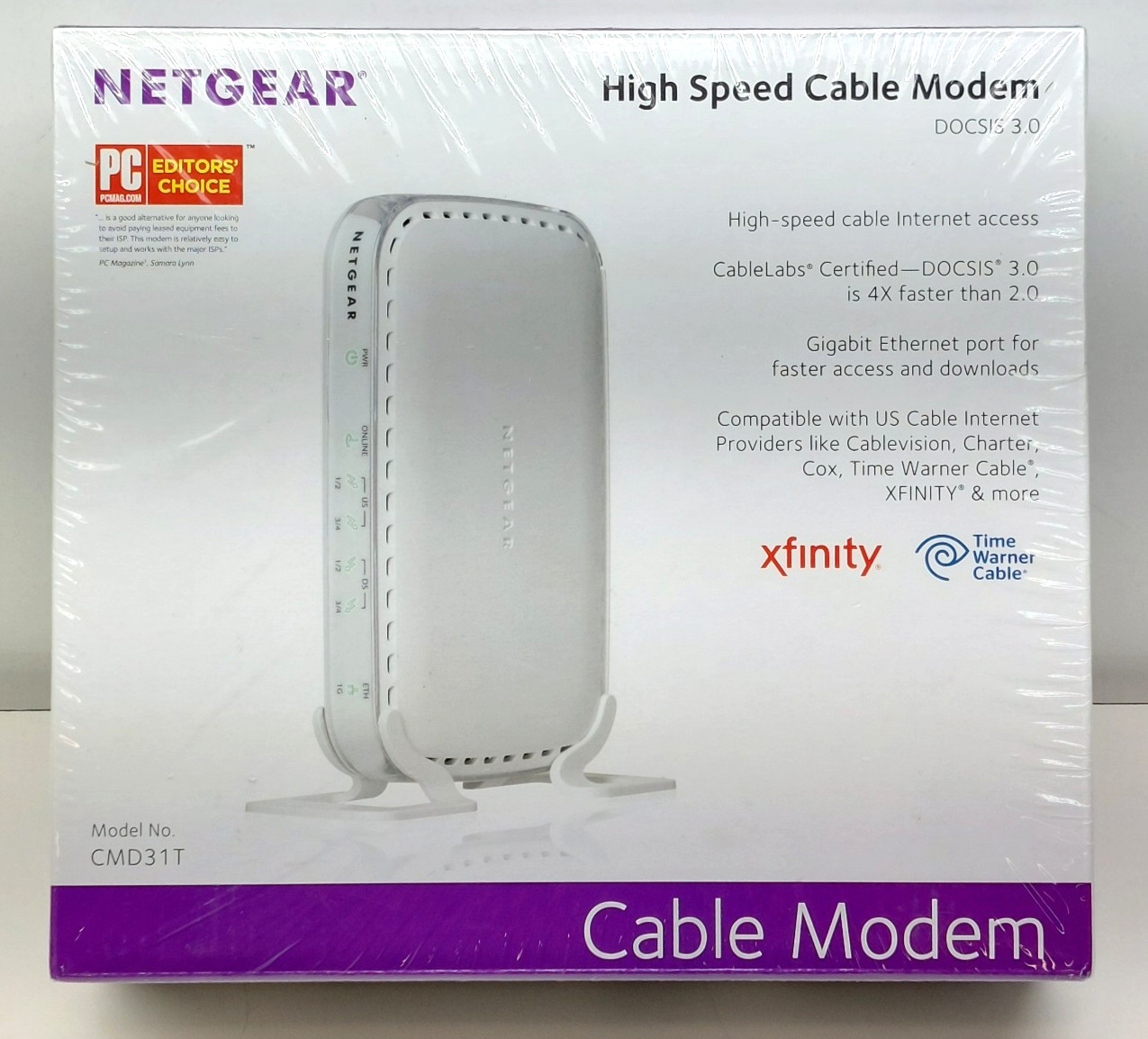 Netgear High Speed Cable Modem CMD31T DOCSIS3.0