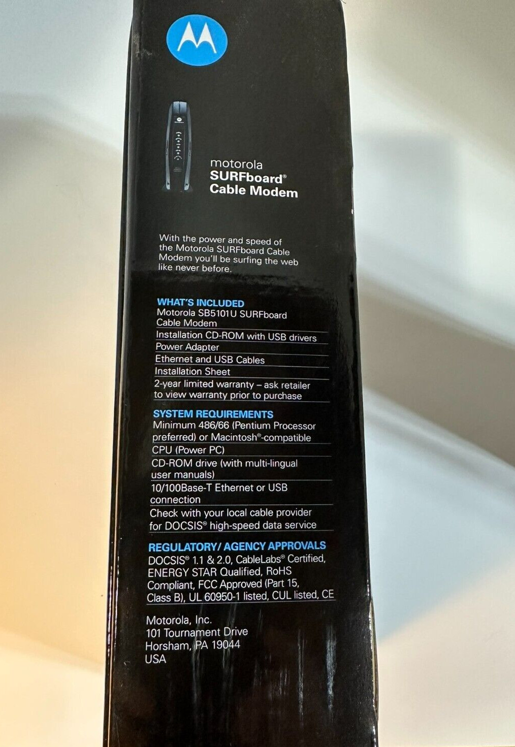 Motorola SURFboard SB5101U (567005-005-00) 38.91 Mbps NIB