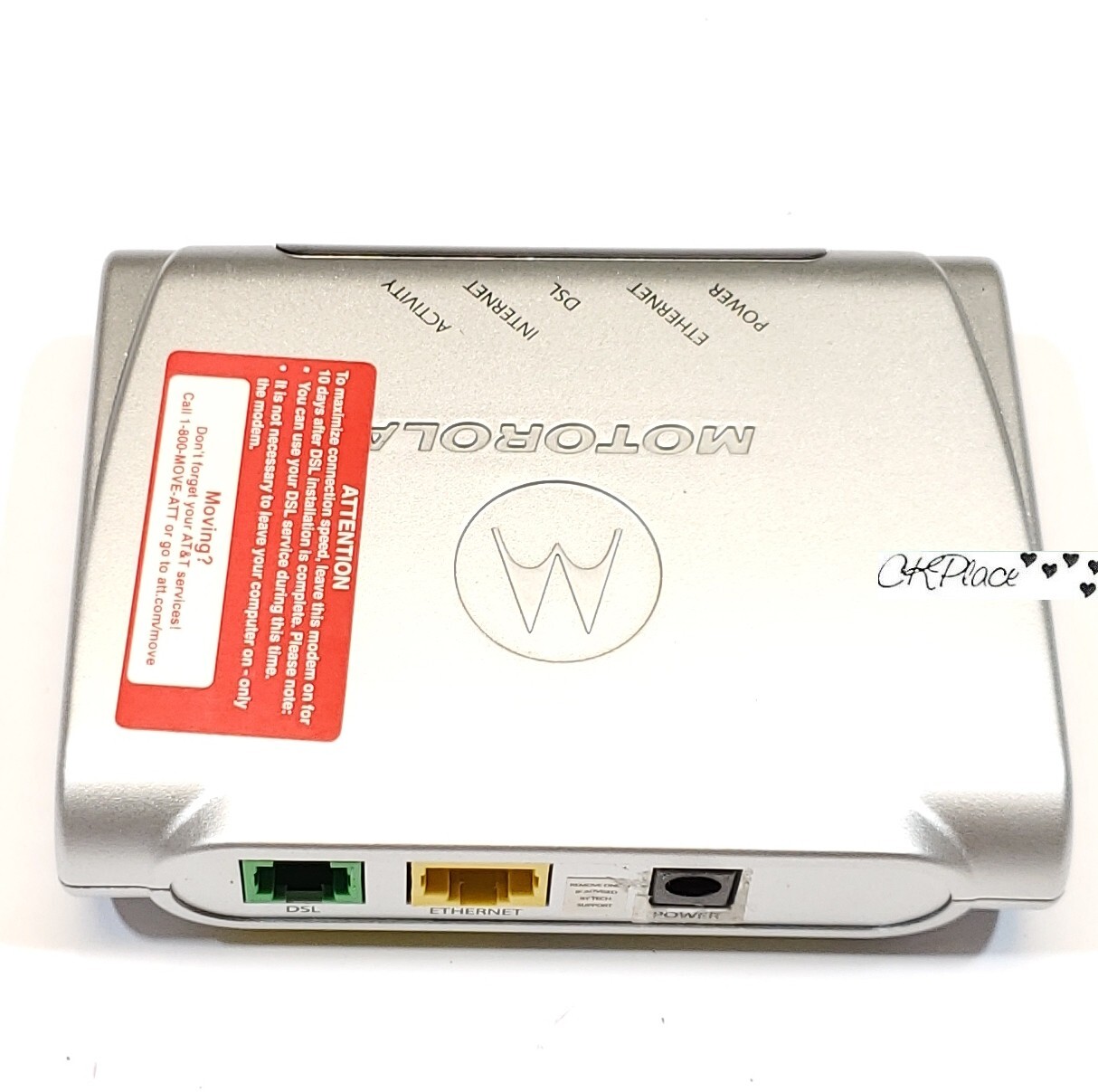 Motorola MSTATEA DSL Ethernet 2210-02-1022 Modem Untested For Parts