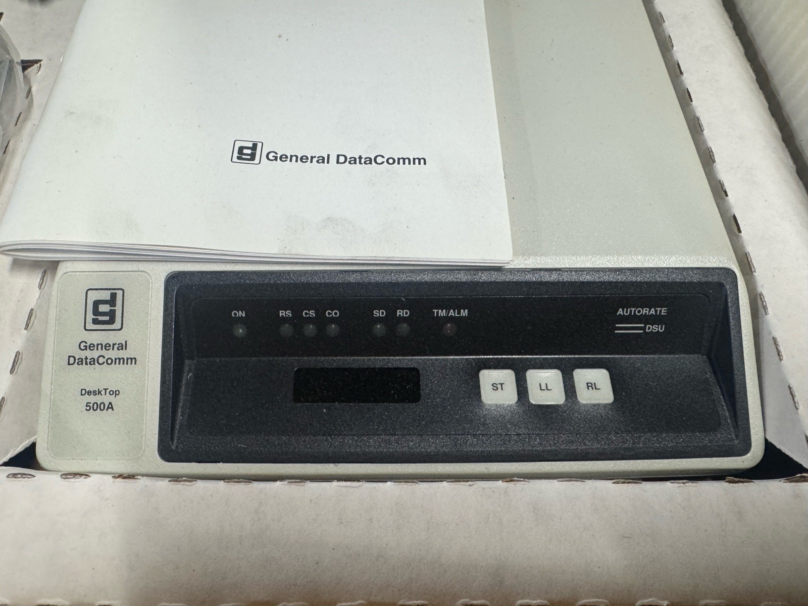 Vintage General DataComm 500A/56 Business Modem Data Communications Unit