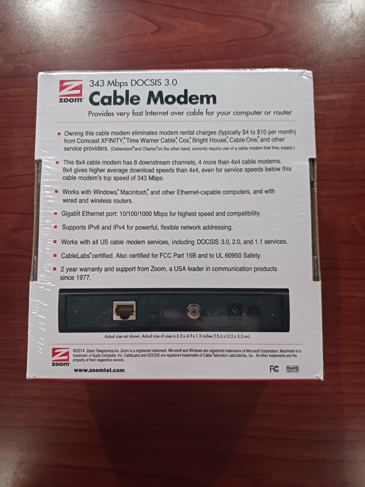 Zoom DOCSIS 3.0 Cable Modem Model 5341