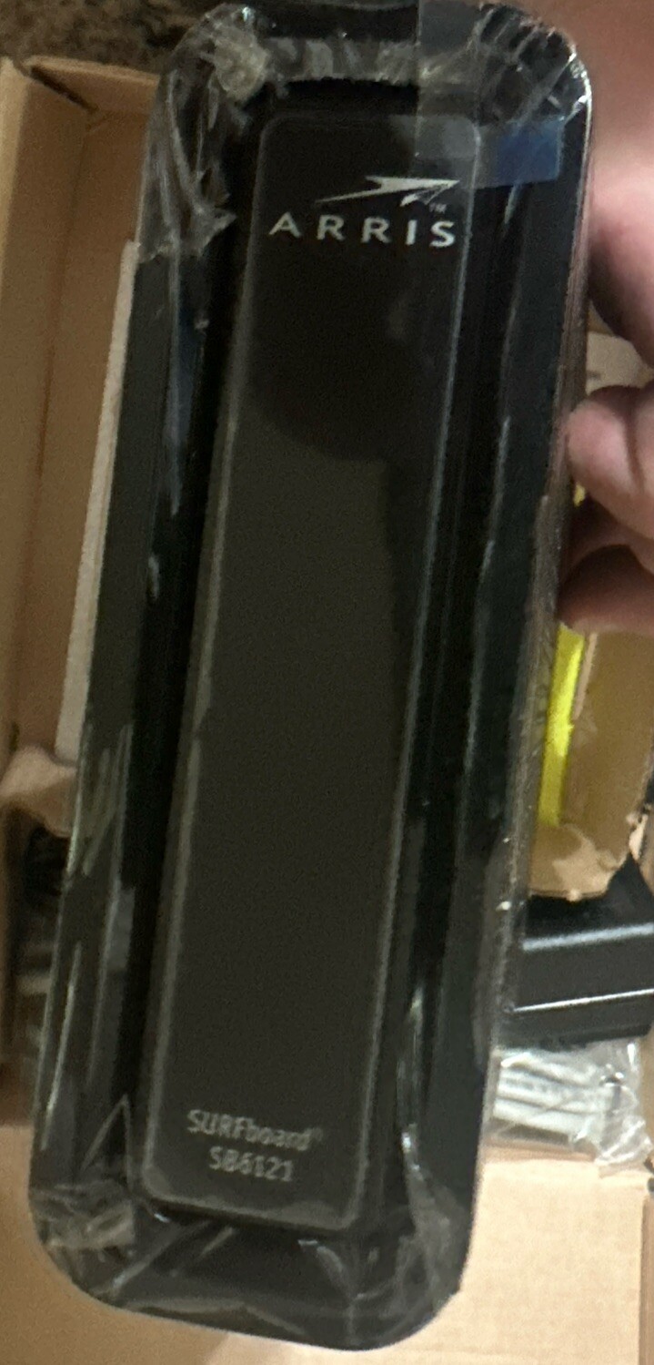 Arris Surfboard SB6121 Cable Modem High Speed Internet Factory Refurbished.