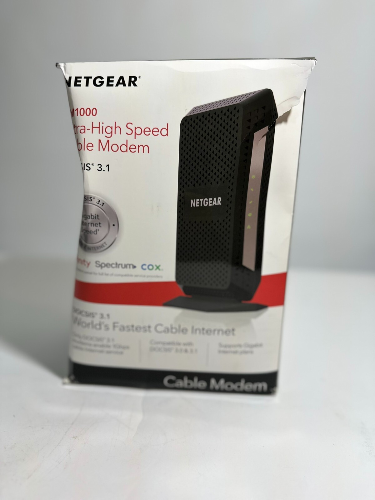 NETGEAR CM1000 DOCSIS 1000Mbps Cable Modem (CM1000-1AZNAS) -NOB
