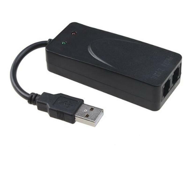 USB 56K Fax Modem for Computer, Data/Fax Dial-Up Internet, Caller ID, Plug&Play