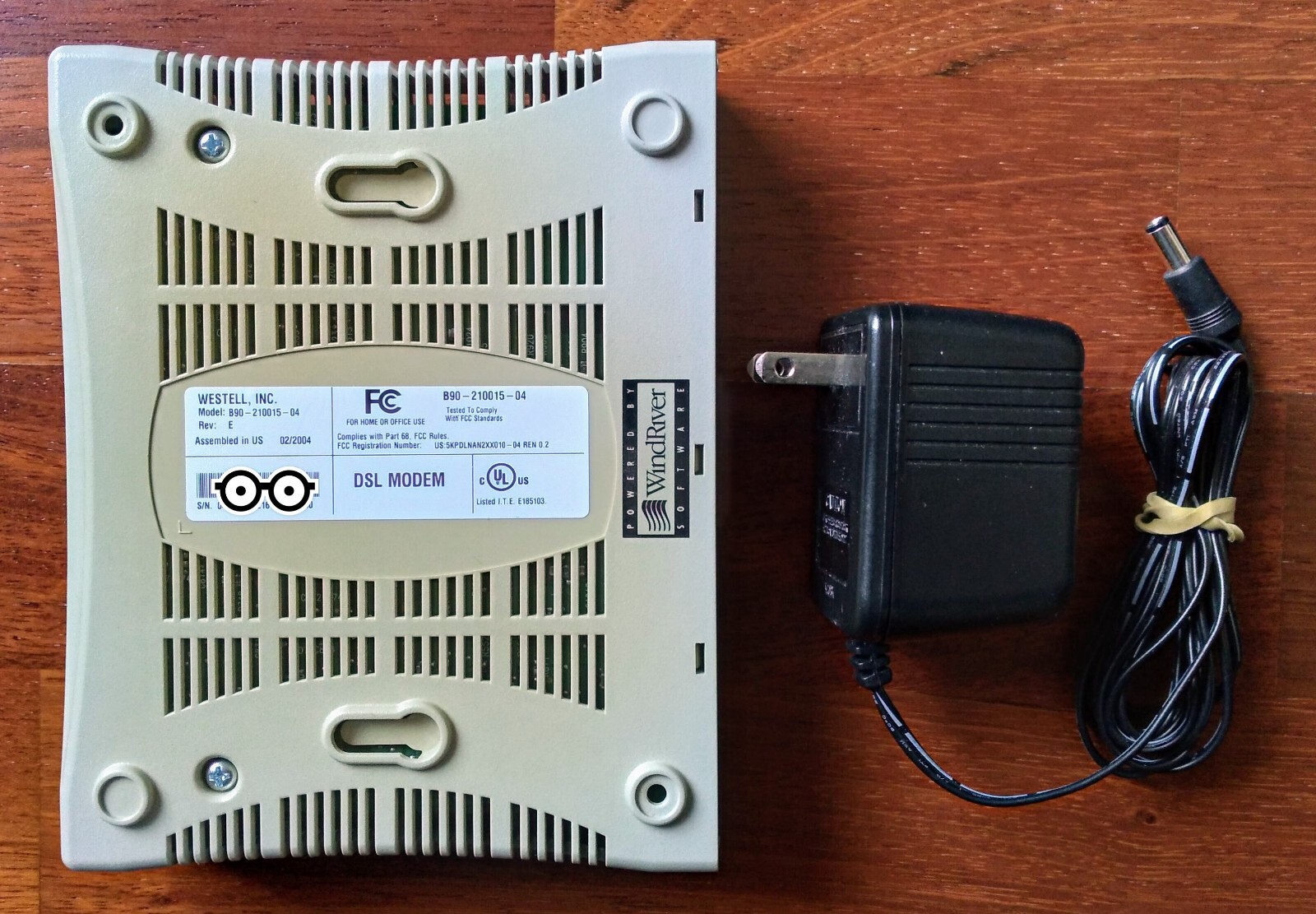 Westell WireSpeed 2100 DSL Modem, Model: 890-210015-04, with Power Supply
