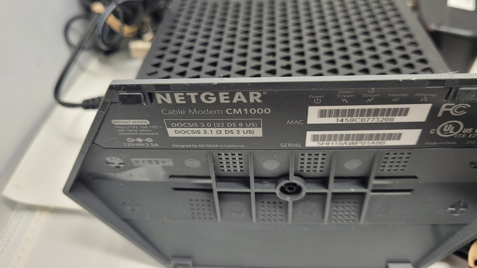 Lot Of 10 Netgear CM Modems + Power Cords