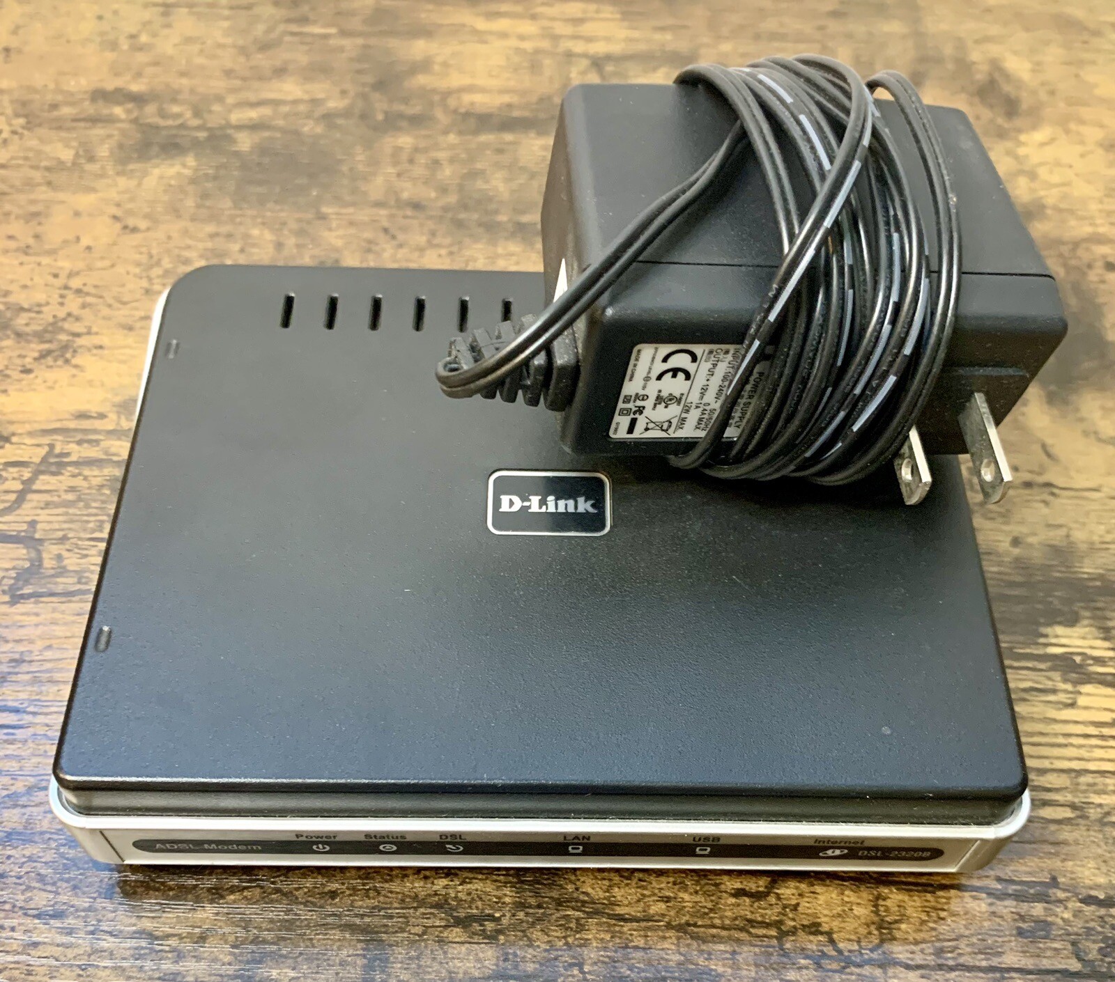 D-Link ADSL Modem Model : DSL-2320B Comes With Charger – Tested – Works Great!