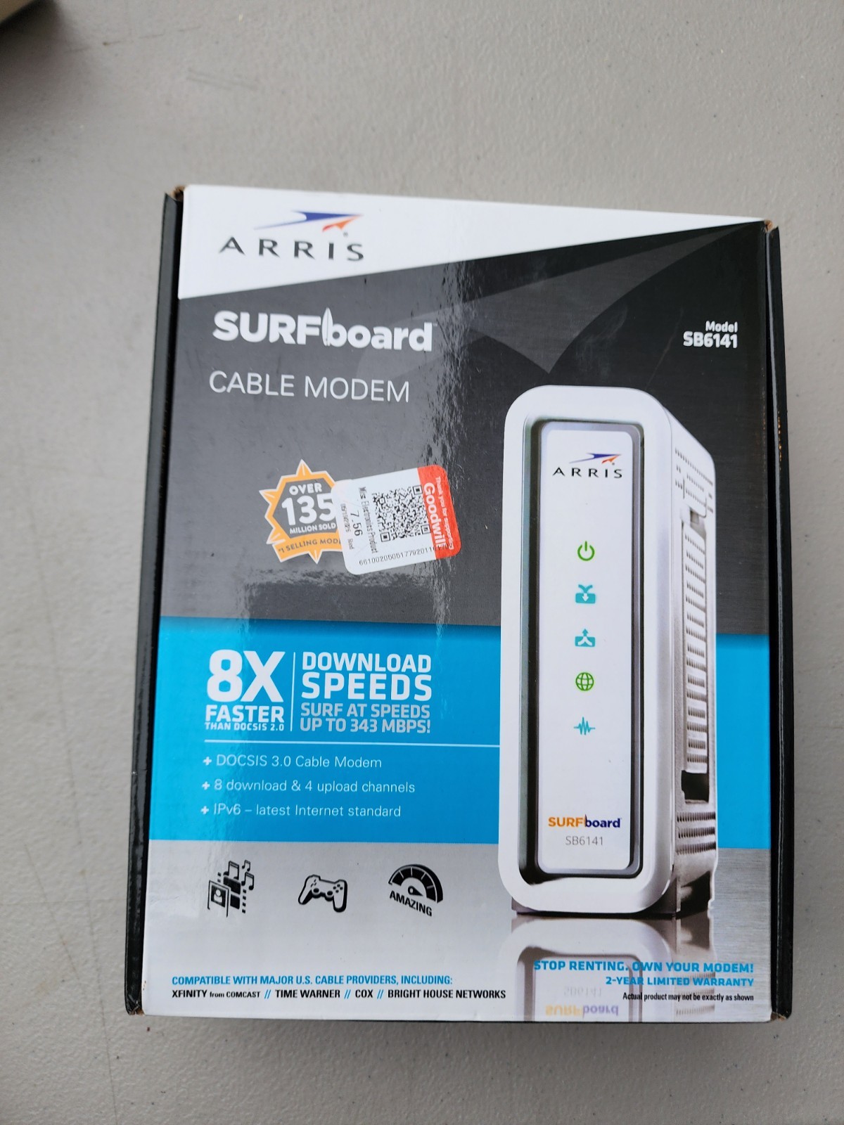 Motorola ARRIS SURFboard SB6141 3.0 Cable Modem 400 Series
