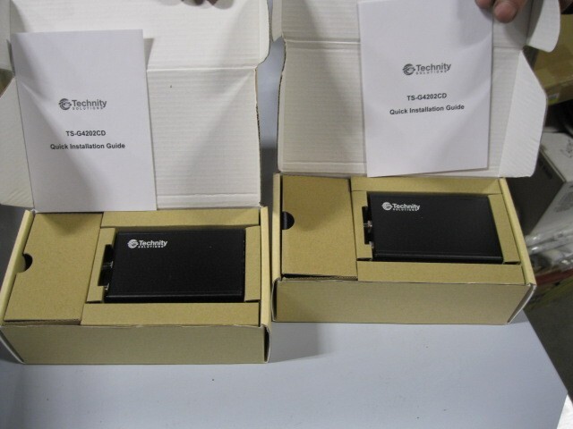 2- Technity Solutions TS-G4202CD GigaWire Coax Modem 12V/1A DC – NEW!