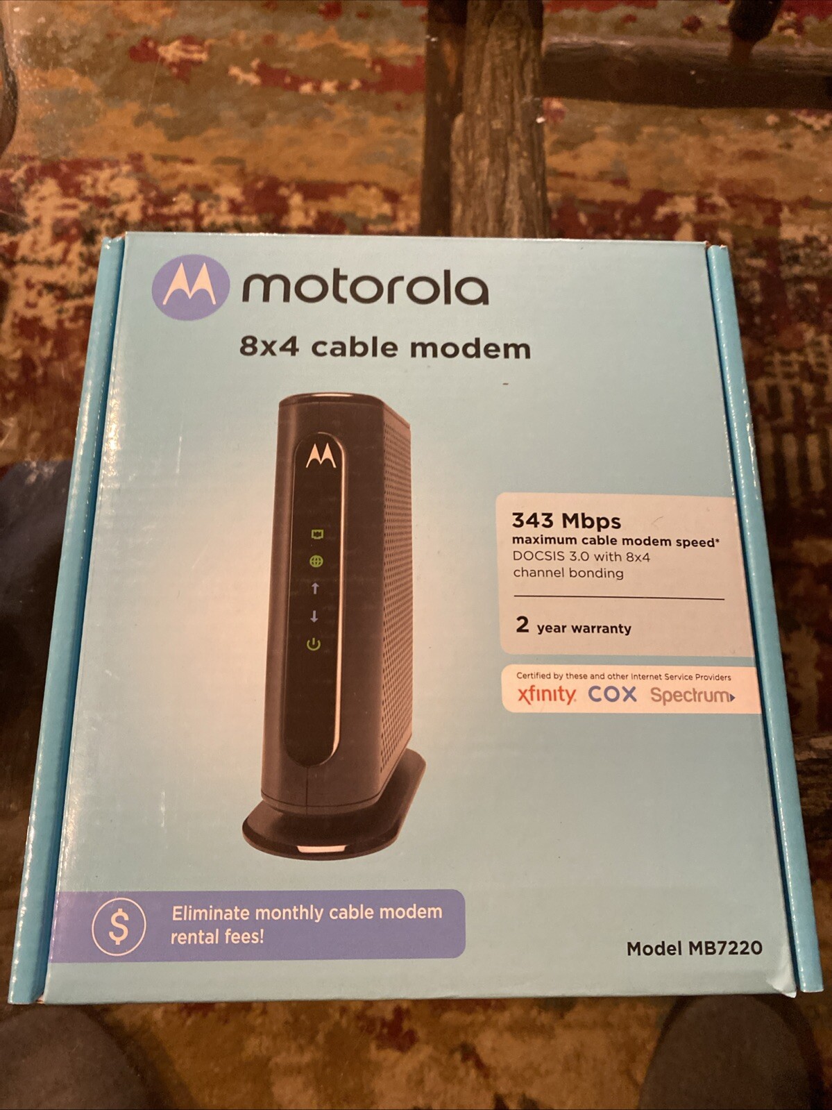 Motorola 8×4 CABLE MODEM Model MB7220 New
