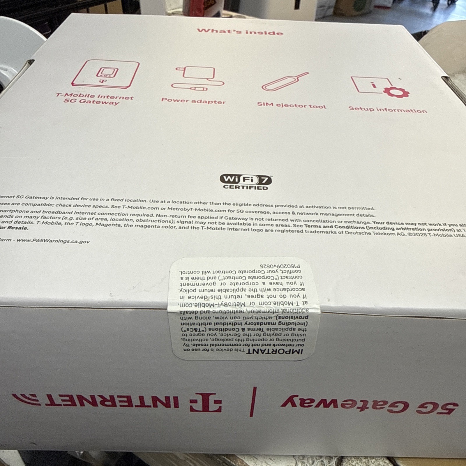 NEW IN BOX – T-Mobile Gateway 5G – G5AR-1 Kit – White – Home Internet