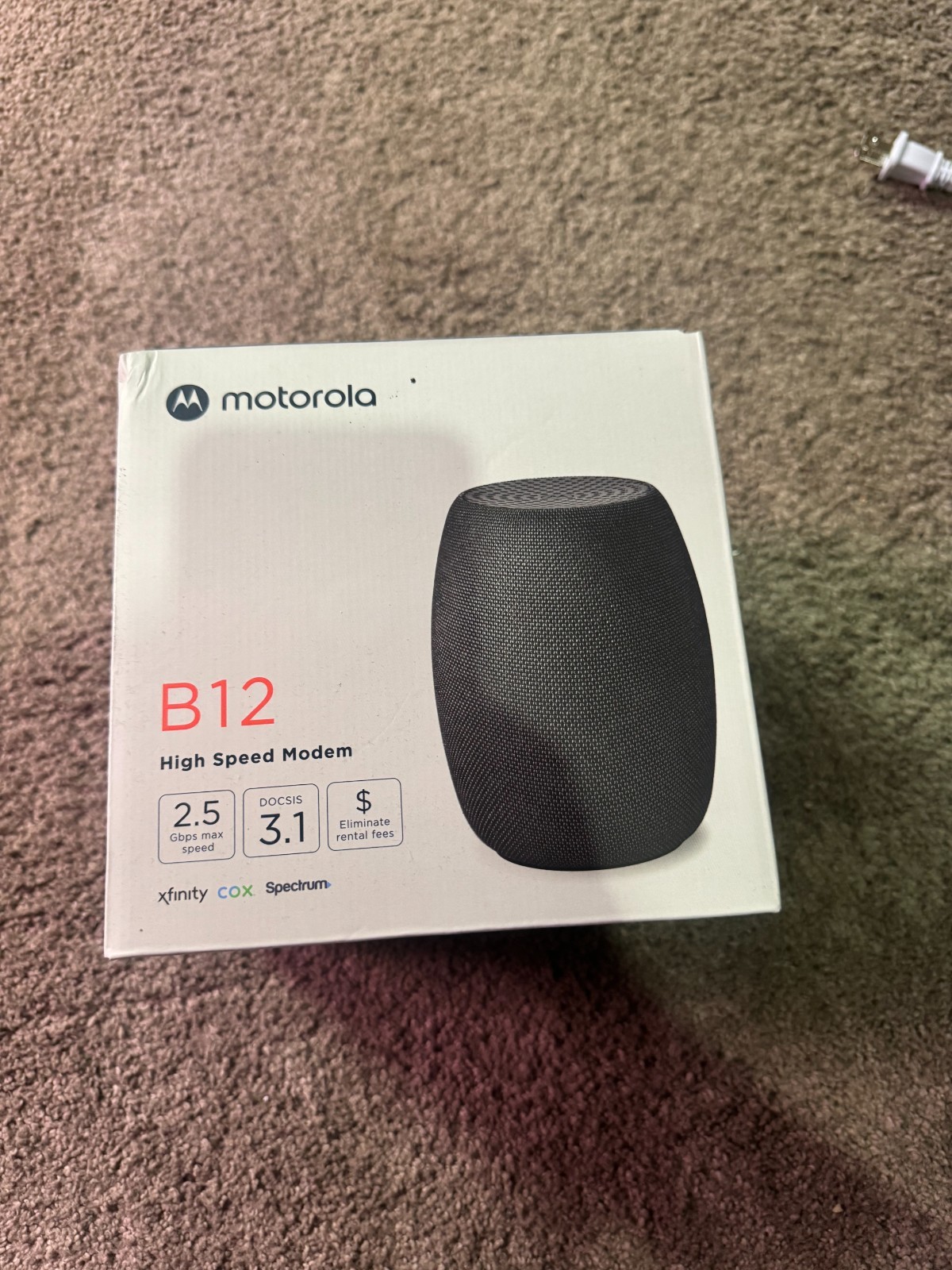 Motorola B12 DOCSIS 3.1 High Speed Cable Modem 2.5Gbps Xfinity, Cox, Spectrum
