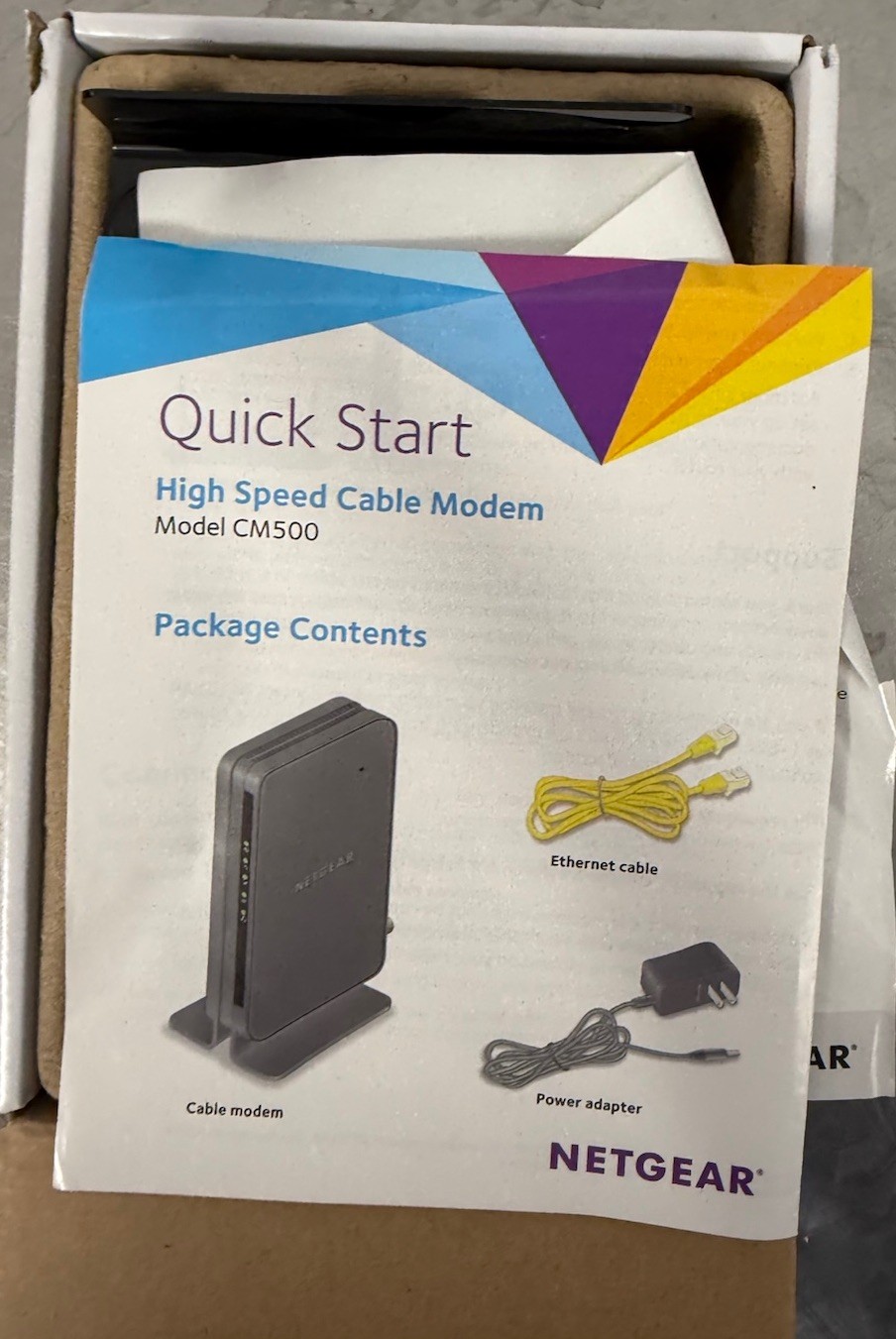 NETGEAR CM500 (CM500100NAS) 680 Mbps – Black