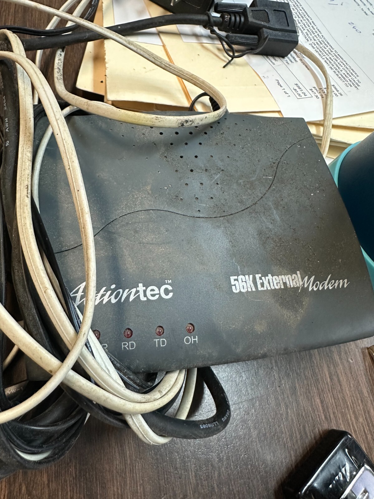 Action Tec 56K External Modem – EX560LKA 56Kbps W/ Power cord