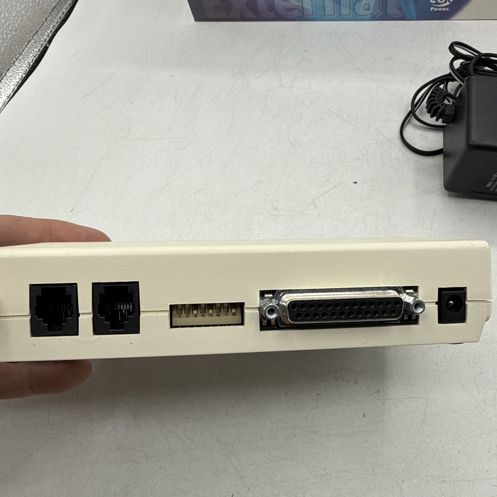 US Robotics Model 5686 3Com 56K Faxmodem External Modem V.90 x2 Technology – NEW