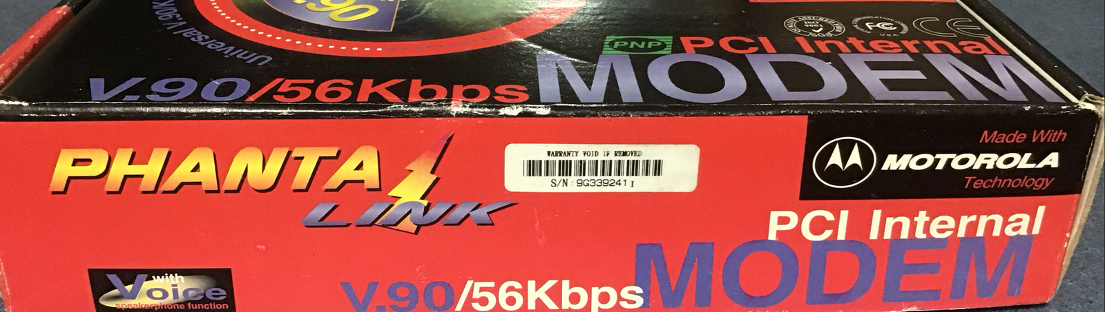 PHANTA Link 56Kbps PCI Faxmodem Brand NEW