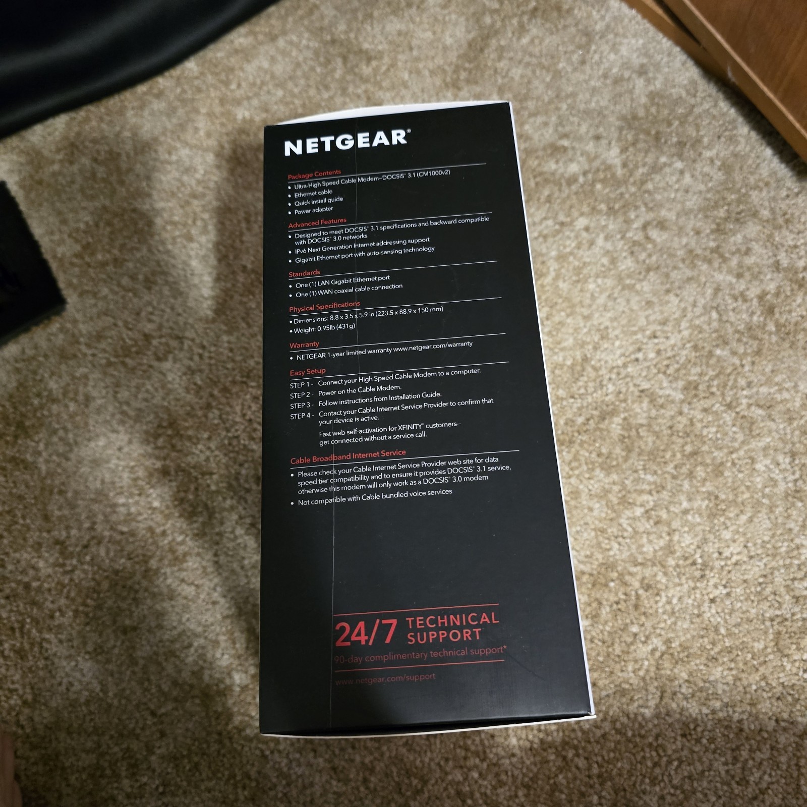 NETGEAR CM1000v2 Nighthawk DOCSIS 3.1