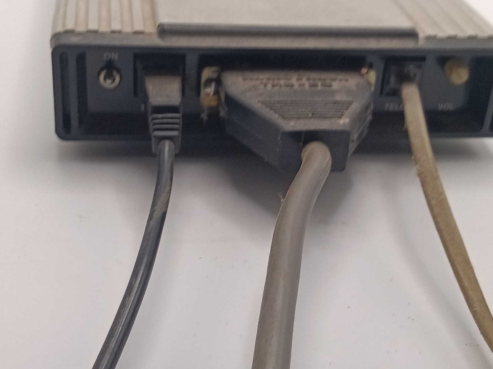 Hayes Smartmodem 1200 Vintage External Modem Silver Black