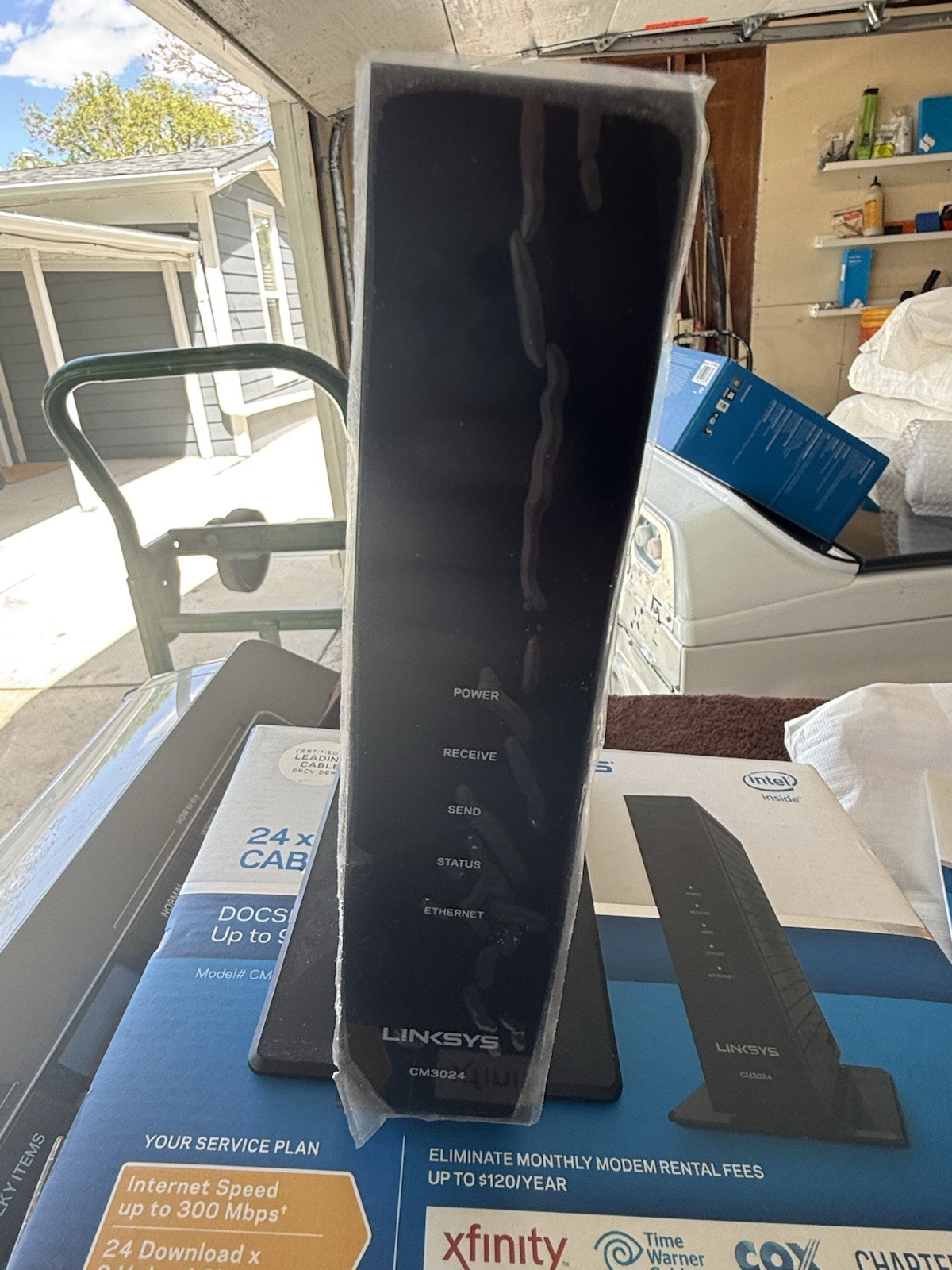 Linksys CM3024 DOCSIS 3.0 Cable Modem 960 Mbps Ethernet Xfinity Cox Charter