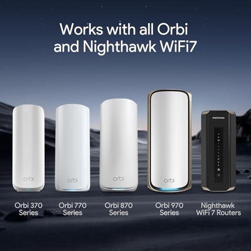 Orbi WiFi 7 Wall Mount Kit – ABS Bracket – White – 1 Pack