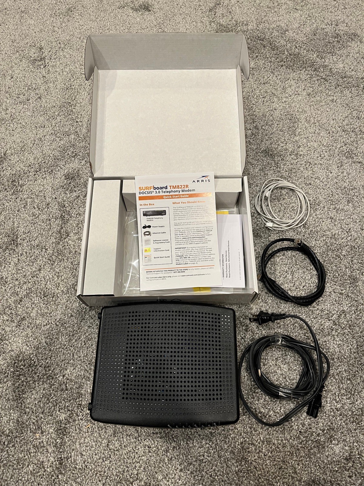 Arris Surfboard TM822R Cable Modem – Internet and Voice