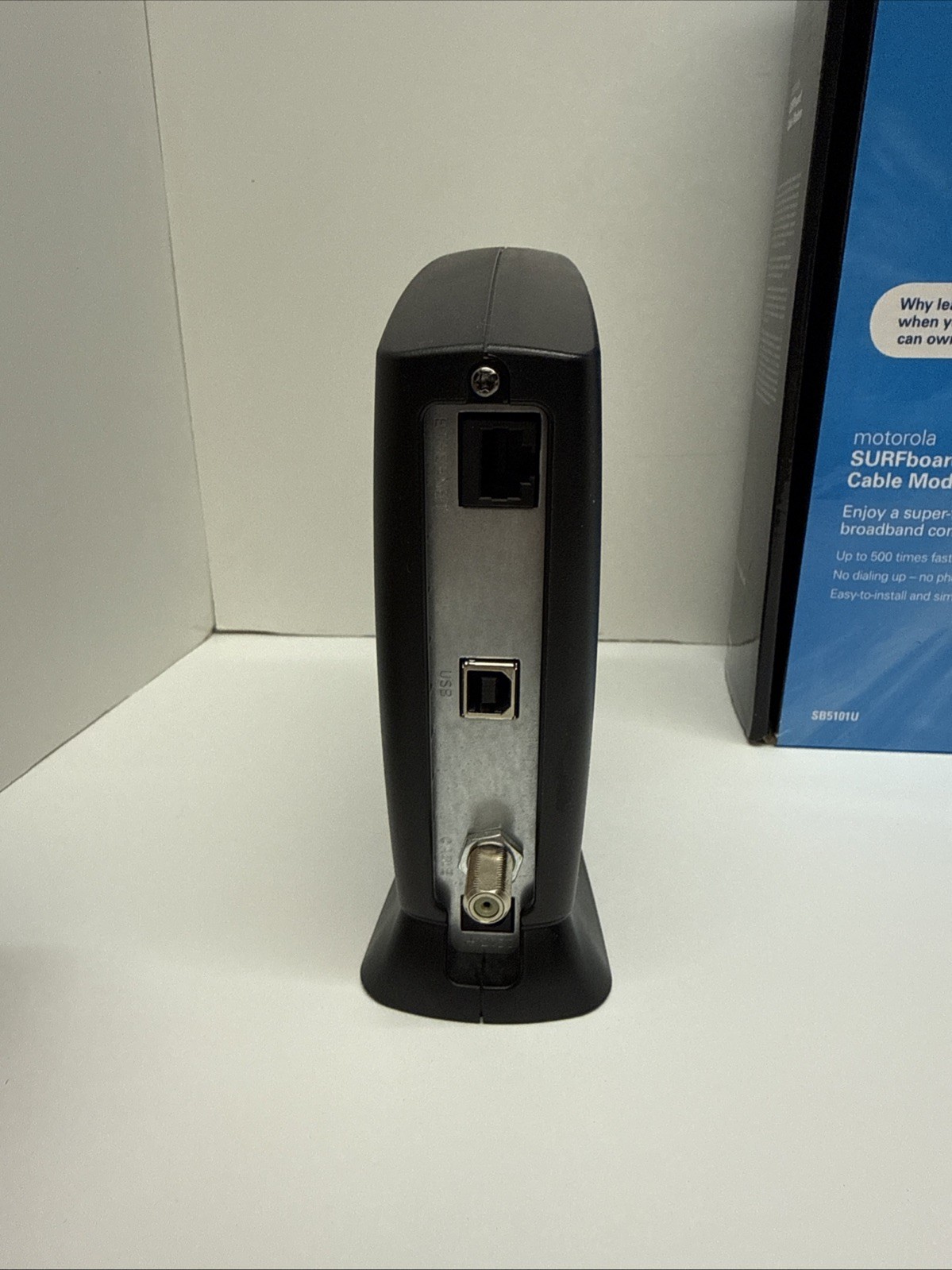 Motorola SURFboard Cable Modem SB5101U With Box – As Is – Tested For Power