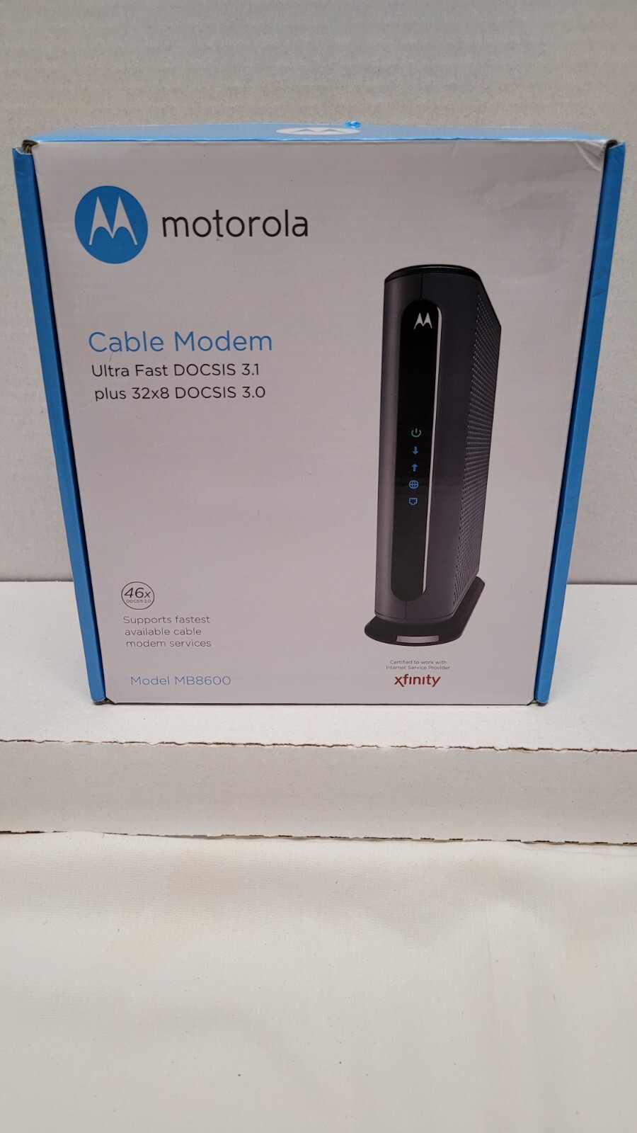 Motorola MB8600 Ultra Fast DOCSIS 3.1 Cable Modem Xfinity Plus 32×8 DOCSIS 3.0