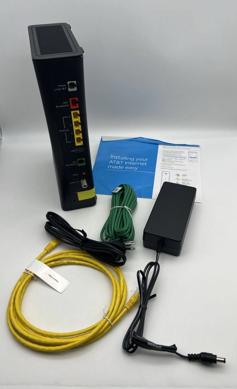 At&T U-Verse Modem 526BAC With Accessories
