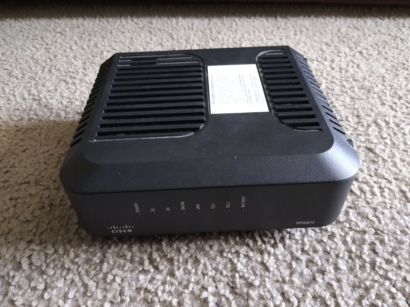 Cisco DPQ3212 DOCSIS 3.0 EMTA Cable Modem (no battery included) GREAT
