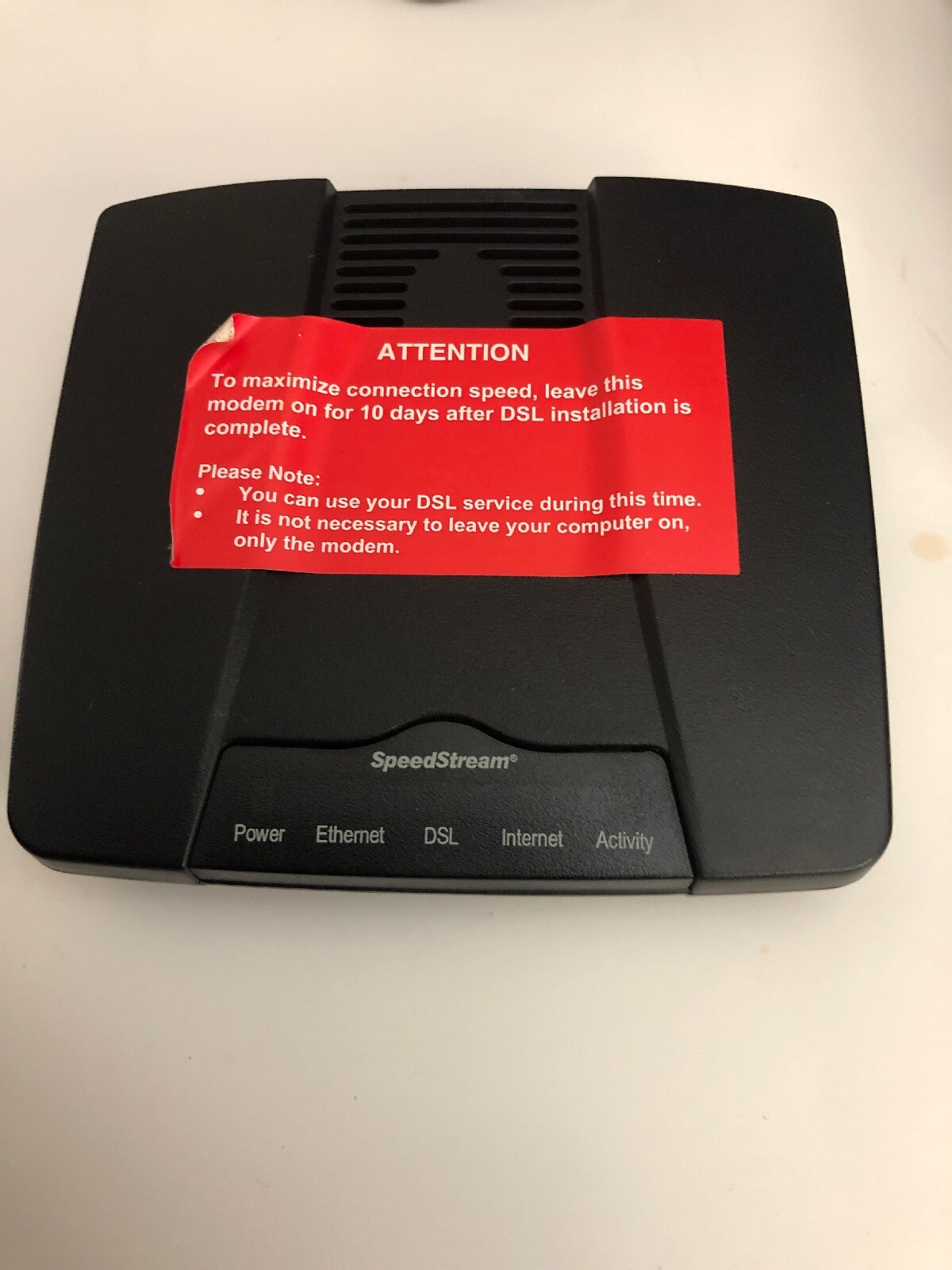 Siemens SpeedStream 4100 Ethernet ADSL Modem Part No. 060-D141-A12 Ships N 24h