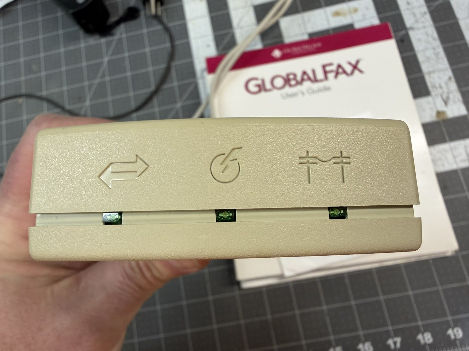 Macintosh Modem Global Village TelePort 56 External w CD Manuals GlobalFax