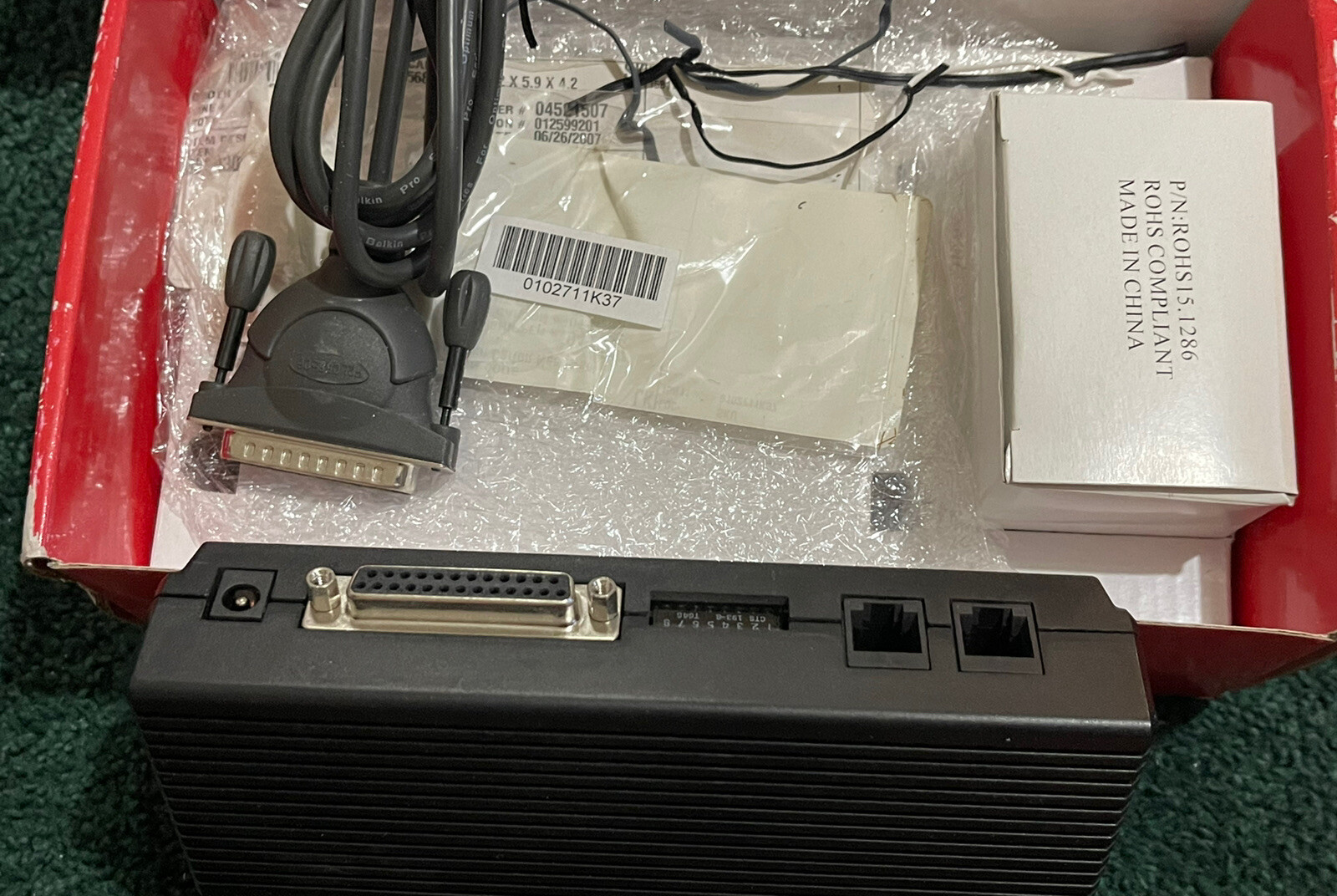 US Robotics USR5686E 56k V.92 External Serial Data Fax Modem
