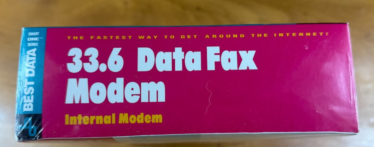 New Vintage Best Data Fax modem External 33.6 v.34 NIB