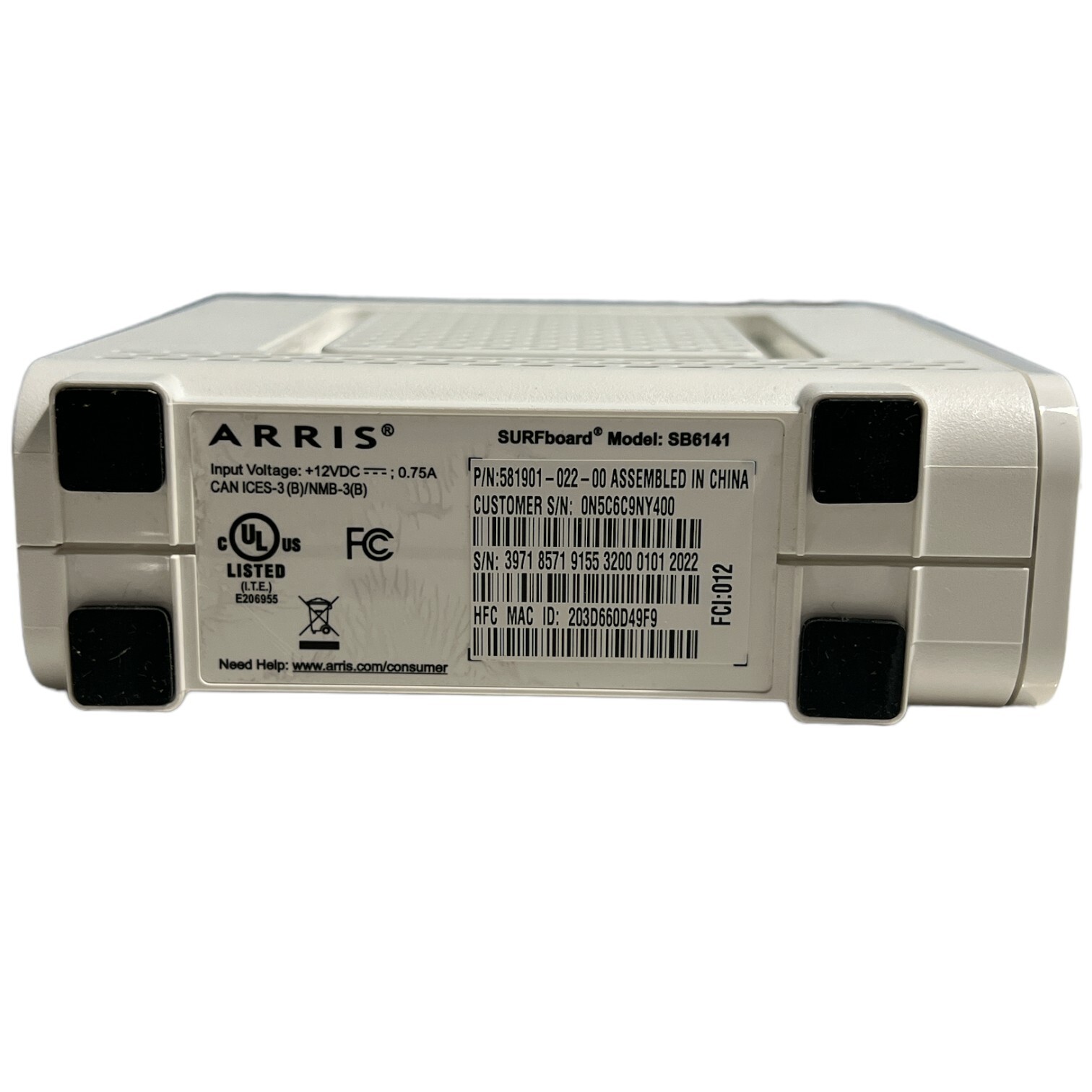 ARRIS SURFboard SB6141 DOCSIS 3.0 Cable Modem Spectrum Cox Xfinity Comcast